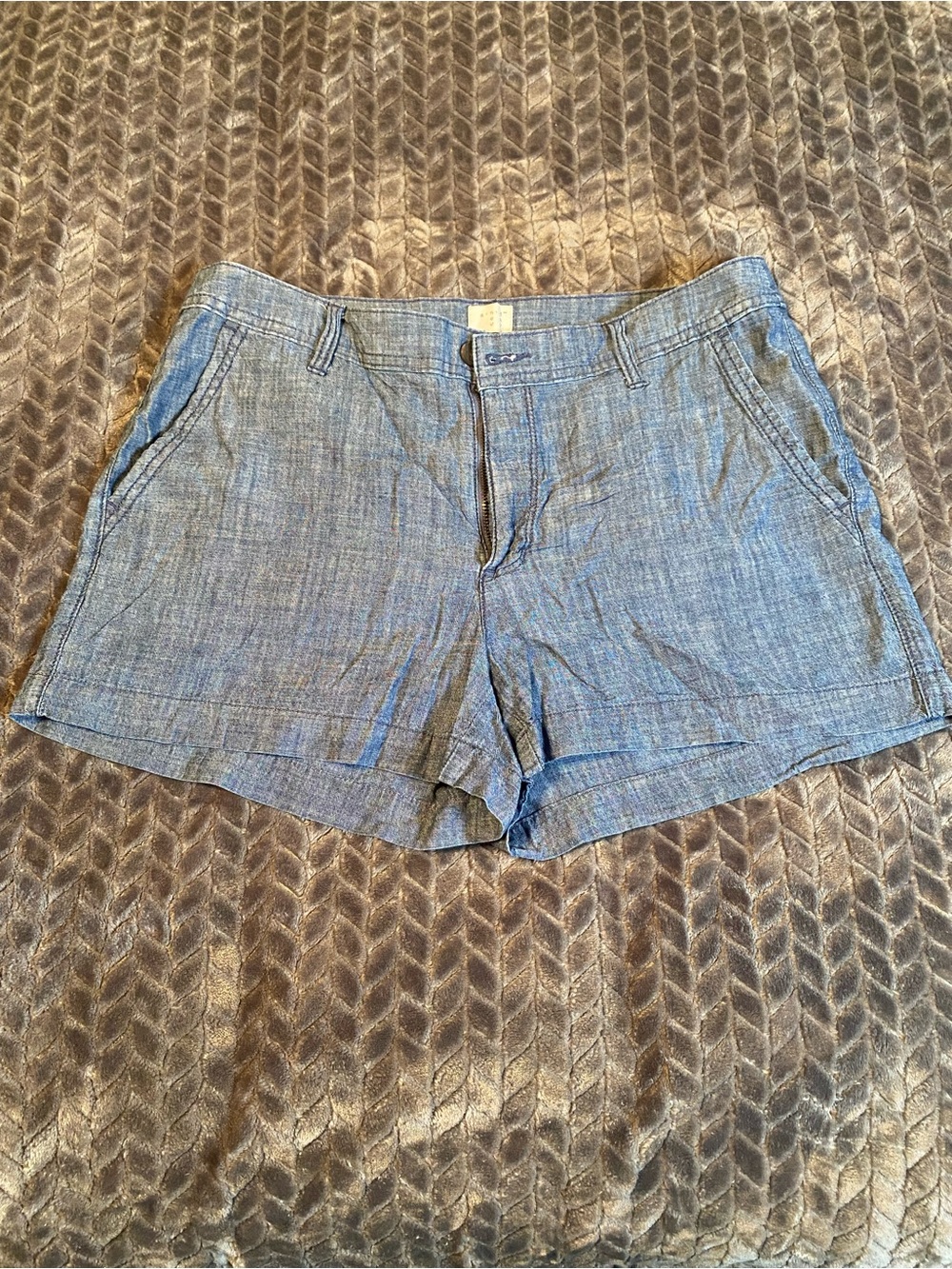 A new day Light Blue Chambray Shorts